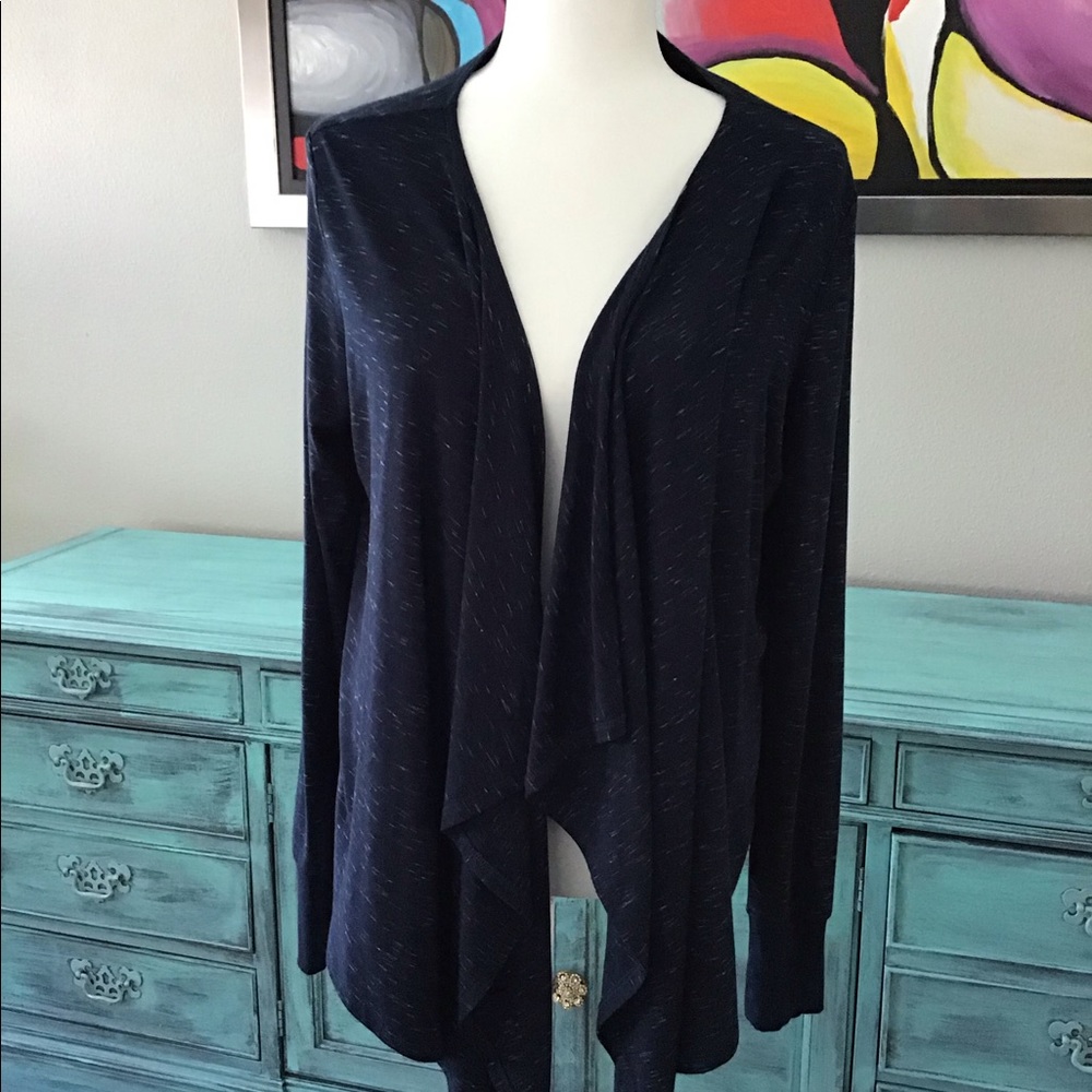 Jersey wrap cardigan
